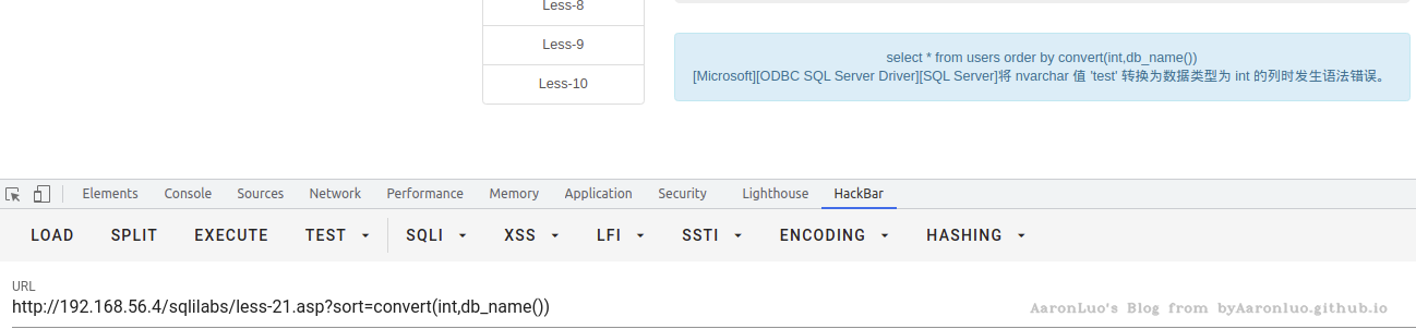 MSSQL 注入基础 · Aaron 知识库